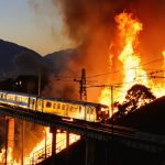 Wildfire Near Iyosakurai Station Disrupts Major Railway Traffic in Ehime